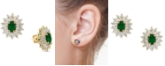 EFFY Collection EFFY&reg; Emerald (1-1/2 ct. t.w.) & Diamond (1/3 ct. t.w.) Stud Earrings in Earrings 14k Gold